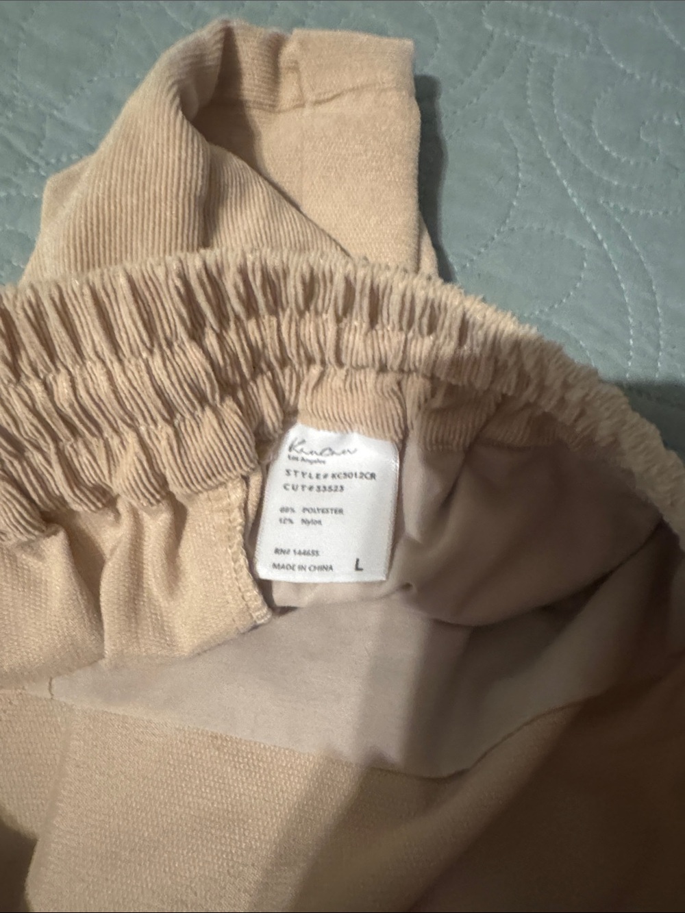 KanCan Tan Pink Elastic-Waist Athletic Shorts - Picture 4 of 5
